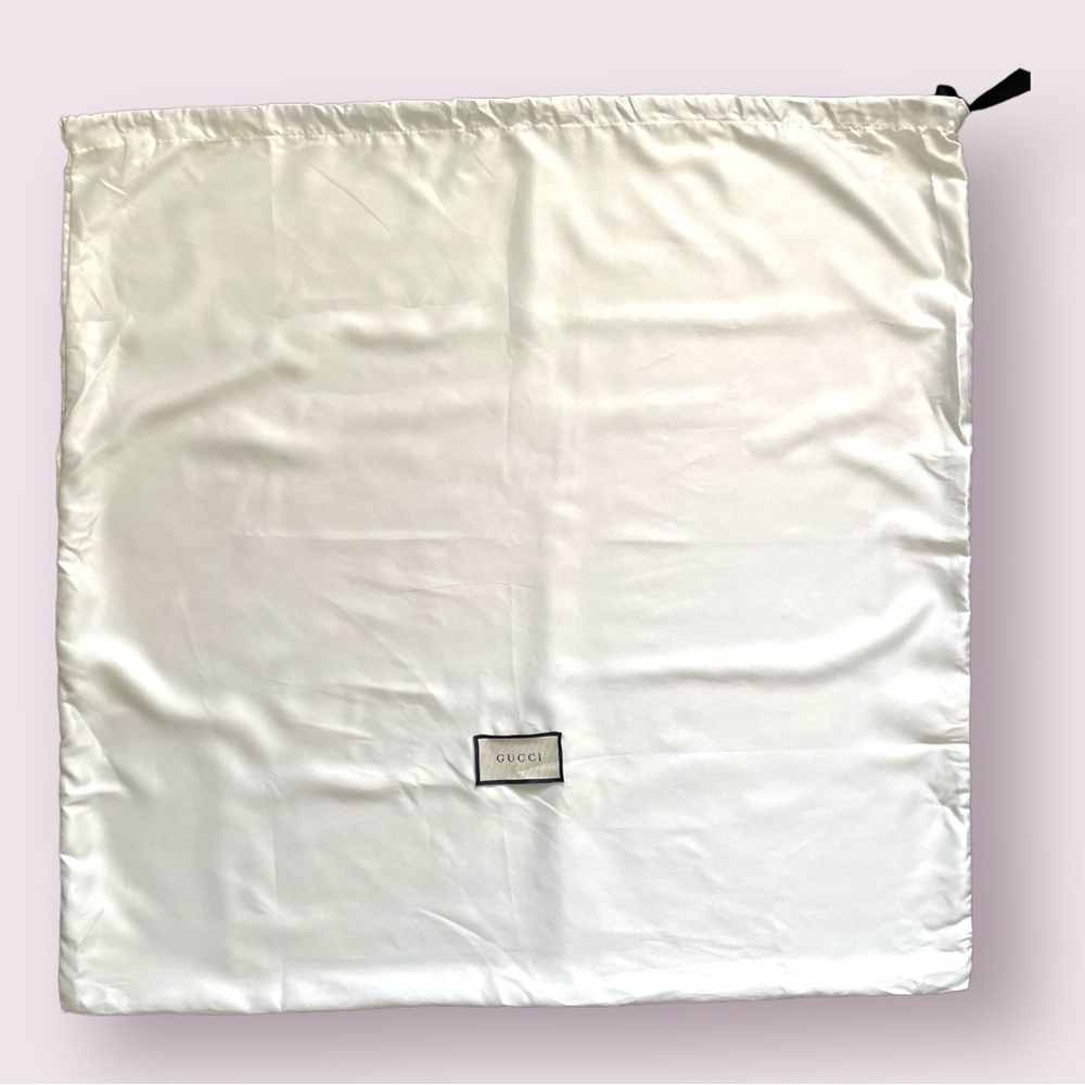 Authentic Gucci Shoe Storage Satin Drawstring Dust Bag 28” X 28” - Pre-owned